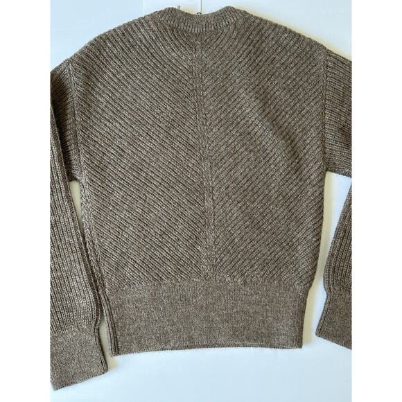 Bottega Veneta Women's Alpaca Chevron Knit Brown Sweater L 719793 IT NWT $1900 - Picture 8 of 12